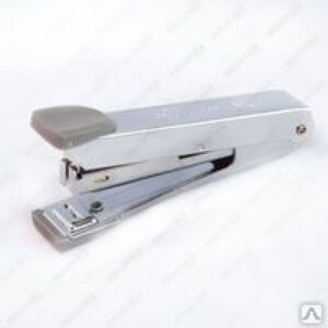 Степлер №10  12л пластик со встроенным антистеплером красный 4142322