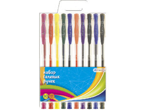 Набор ручек гелевых 10шт 5051643