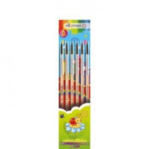 Набор кистей 6шт Пони № 1 2 3 4 5 6 деревянн ручка 8072727