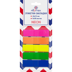 Набор закладок самокл пласт полупрозр в диспенсере Z-сложение 2011203