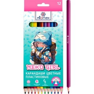 Карандаши 12цв пластик Neko Girl 2М шестигранн 5022341