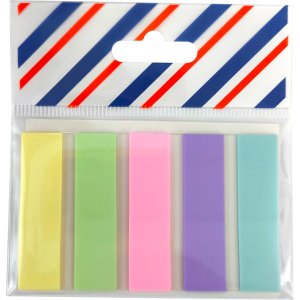 Набор закладок самокл Pastel пластик полупрозр 45x12мм,5x20л 2011463