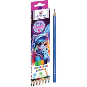 Карандаши  6цв Best Friends М  2,65 мм шестигран 5021615