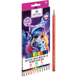 Карандаши 12цв пластик Best Friends 2М 2,65 мм шестигран 5022632