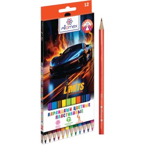 Карандаши 12цв пластик Limits 2М 2,65 мм шестигран 5022634