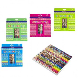 Карандаши 24цв Узоры-1 YL10025-24