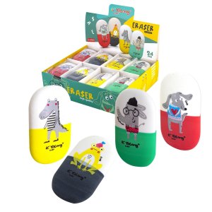 Ластик 35*60*10мм Веселые зверята YL201526