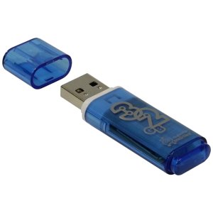 Память Smart Buy Glossy 32GB USB 2.0 Flash Drive голубой SB32GBGS-B