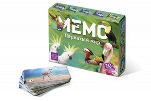 Игра наст Мемо Пернатый мир 50 карточек 7952