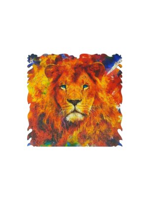 Фигурный деревянный пазл ANIMAL ART Лев 112 дет 8391 
