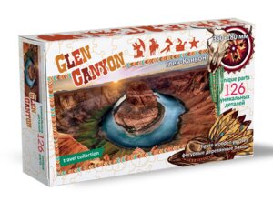 Фигурный деревянный пазл Travel collection Глен Каньон США 8278 