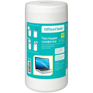 Салфетки чистящие влажные OfficeClean для мониторов 248261