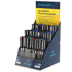 Ручка роллер 0,5мм Xtra 803/823 асс одноразовая дисплей 399286