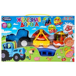 Железная дорога мультяшная СИНИЙ ТРАКТОР длина пути 180 B1758916-R
