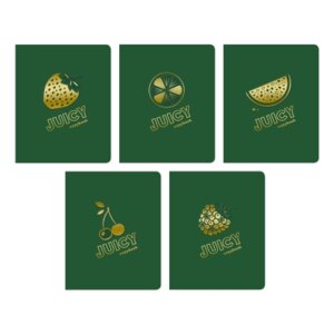 Тетрадь  48л Клетка тиснение фольгой Золото TOTAL GREEN Juicy ТККФ487932