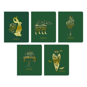 Тетрадь  48л Клетка тиснение фольгой Золото TOTAL GREEN The best ТККФ487931