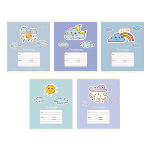 Тетрадь  12л Линия Предсказание Погоды Перламутр блестки ТЛБ127569