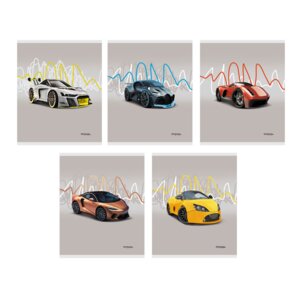 Тетрадь  48л Клетка Победитель Гонки мел выб лак 5 диз ТКЛ488411