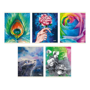 Тетрадь  48л Клетка Inspiration Мокрый шелк мел ТК487823