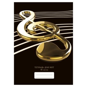 Тетради для нот 40л А4 Нотный стан ТНС40211