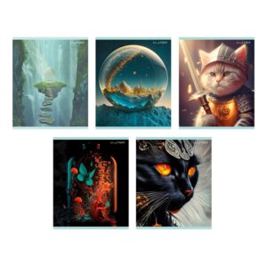 Тетрадь 48л А5 Клетка Фантастическая серия Скрепка ТК2ЛФ488736