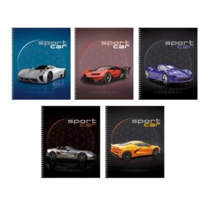 Тетради 80л А5 Клетка Sport car  5 видов Гребень ТСЛ808445