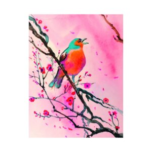 Блокнот 40л А6 Клетка Птичка склейка БСК640187