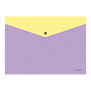 Папка конверт А4 на кнопке 180мкм ПКПФ40208