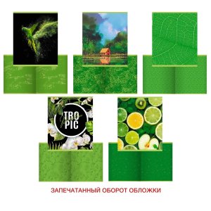 Тетрадь 48л Клетка Green mix ТК488535