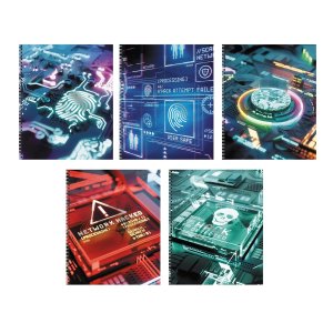 Тетрадь 80л Клетка Антивирус Спираль ТСФ808396 