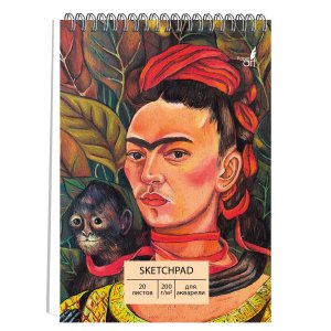 Скетчпад  20л А5 для акварели Мексиканка  200г/м2 Спираль СП20204