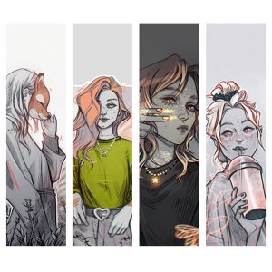 Закладки картонные MadnessMalina софт-тач 4шт ЗК40311