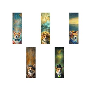 Закладки пластик Великие корги прозр пластик 5шт ЗП50366