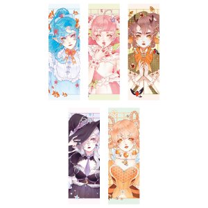 Закладки пластик Cute girls 5шт ЗП50245