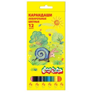 Карандаши 12цв Акварельные 3+ КАКМ12