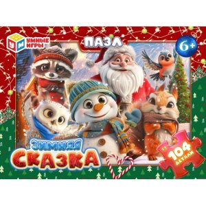 Паззл  104 Зимняя сказка 