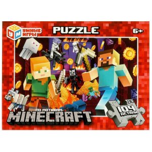 Паззл  104 По мотивам Майнкрафт Пазлы классич 