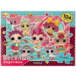 Паззл  104 Веселые подружки Пазл классич 