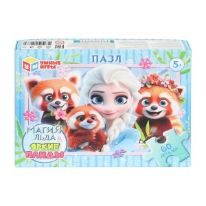 Паззл   60 Магия льда & Яркие панды 