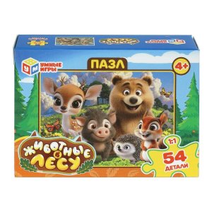 Паззл   54 Животные в лесу 