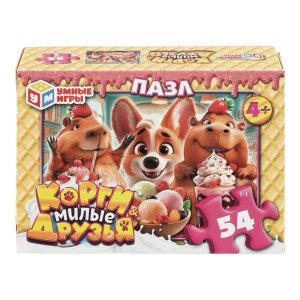 Паззл  54 Корги и милые друзья 