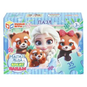 Паззл   35 Магия льда & Яркие панды 