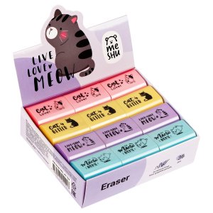 Ластик Live Love Meow термопластичная резина 37*24*11мм MS_47153