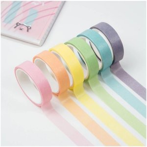 Набор клейких декоративных лент Macaron 6шт MS_36891