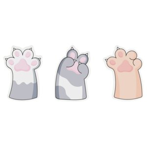 Блок самоклеящийся фигурный Paws 40л MS_54255