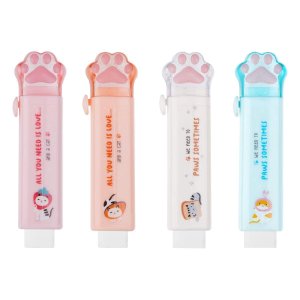 Ластик Cat Paw 93*28*1мм термопластичная резина пластик футляр MS_54912