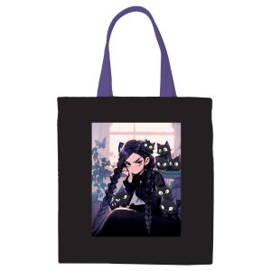 Сумка шоппер Wicked 33*40см канвас с карм MS_59714