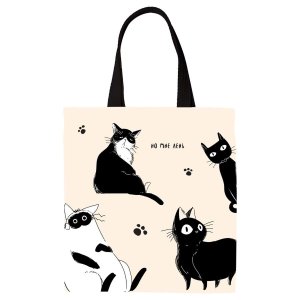 Сумка шоппер Но мне лень  33*40см канвас с карм MS_59706