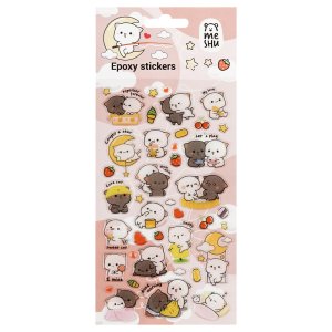 Наклейки гелевые Cute kittens 10*23см MS_57673