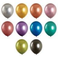 Воздушные шары 100шт  М12/30см MESHU хром ассорти MS_55839